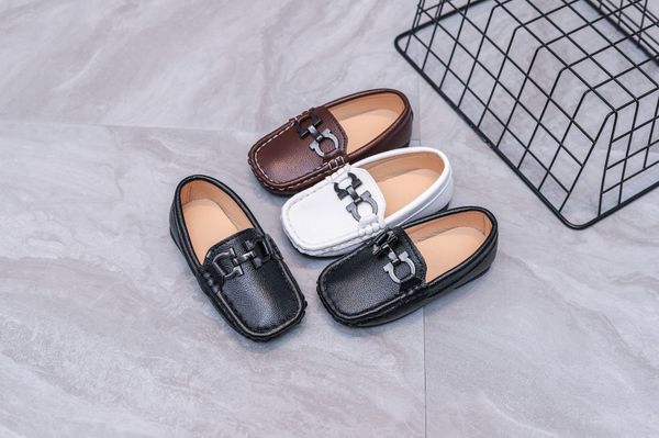 

boys loafers kids spring autumn slip on formal dress shoes child low-boat shoes back to school casual shoes292b, Black;red