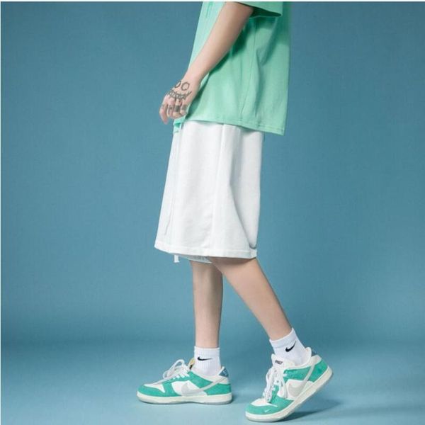 

men's shorts 2021 summer breeches cotton casual men boardshorts male, White;black