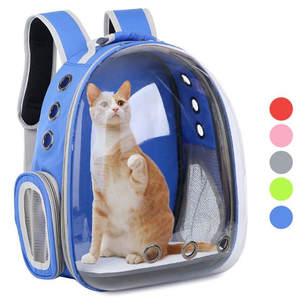 

cat carriers,crates & houses carrier bags breathable dog backpack transparent pet space cage for travel portable