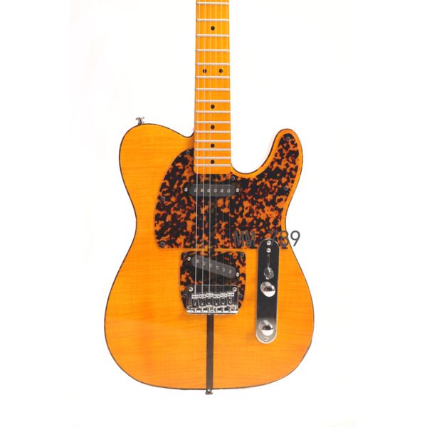 

new starshine 6 strings electric guitar vintage color pearl pickguard body maple veneer maple fingerboard