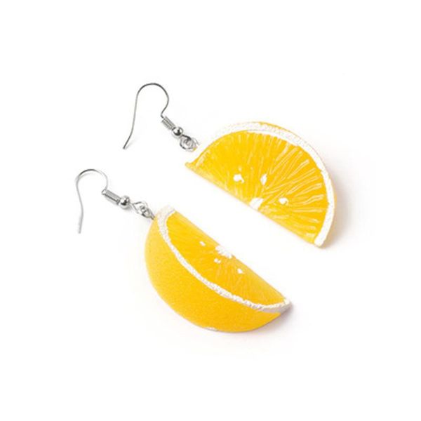 

dangle & chandelier ms orange fruit earrings ins ear hook stereo little mushroom simulation creative joker multicolor, Silver