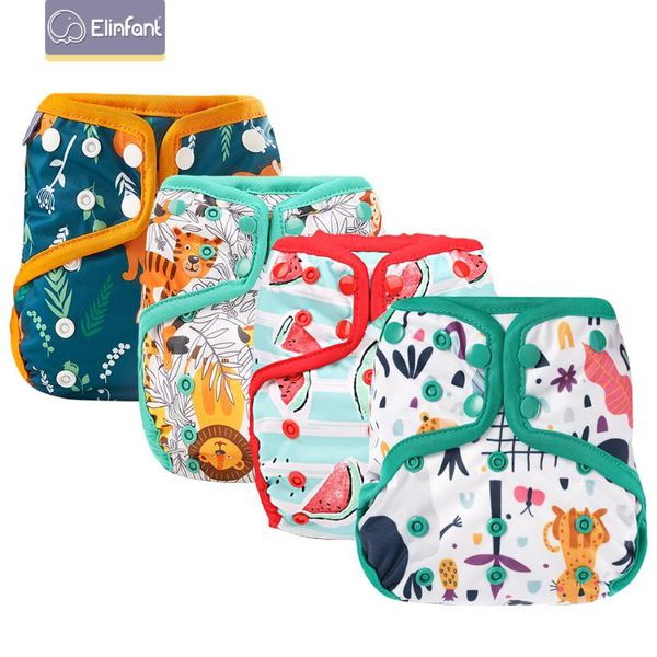 

cloth diapers elinfant reusable 1pcs diaper cover + cotton insert baby