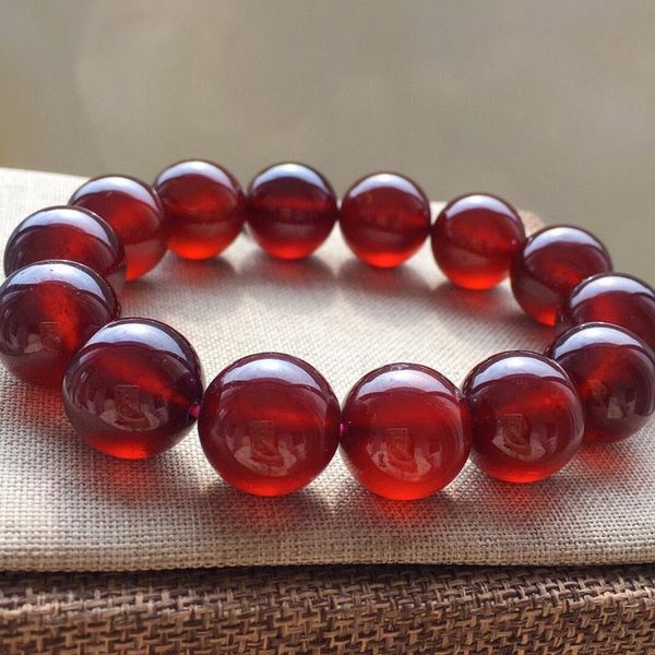 

charm bracelets natural orange red garnet bracelet size 14.8mm weight 90g beauty and woman stone promote blood circulation, Golden;silver