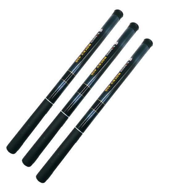 

glass steel pole power hand fishing rod 2.1m-4.5m travel ultra light carp boat rods