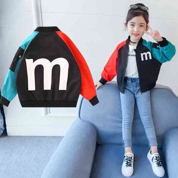 

children's wear, foreign girl 2021 tiktok, short new fashion children's coat joule jacket tide, White