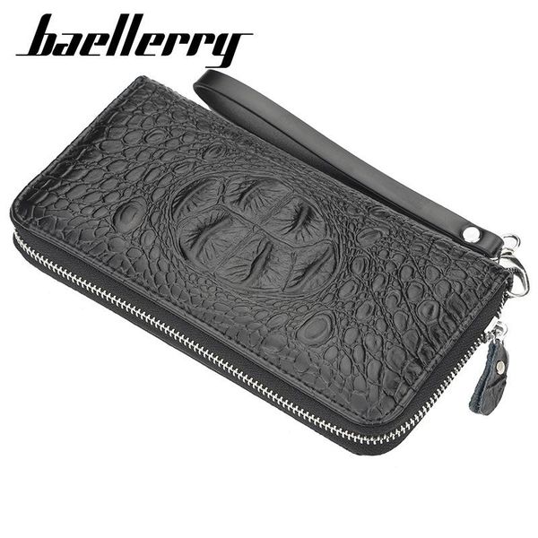 

wallets men's wallet mobile business zipper clutch bag phone men, Red;black