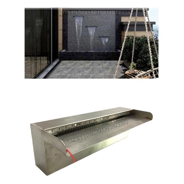 

garden decorations pool fountain waterfall with light pond swimming feature decorative fountain/swimming spillway