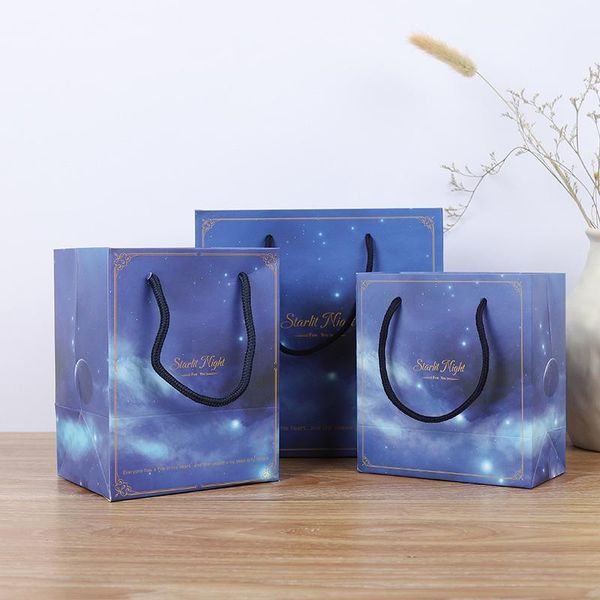 

gift wrap sky blue bag for toy cloth accessories packing ins creative bags