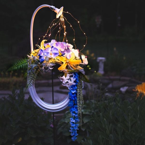 

solar light outdoor plumber wreath waterproof flash string lights lawn firework lamp garden christmas decor fairy decorations