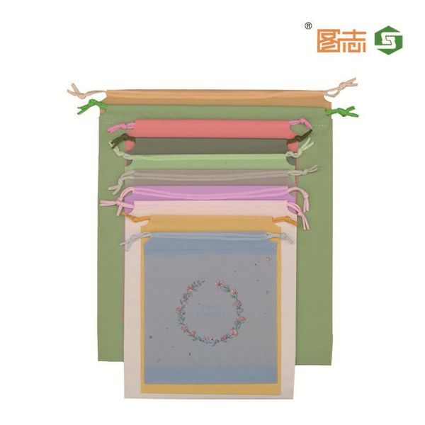 

packaging drawstring clothes cpe plastic bag custom towel disposable face xefrj