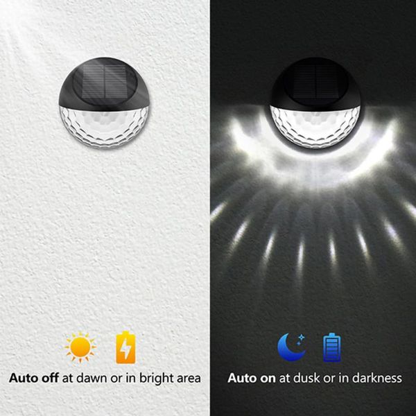 

outdoor wall lamps 4pcs led solar light waterproof motion sensor induction decorative lamp home garden yard street lighting