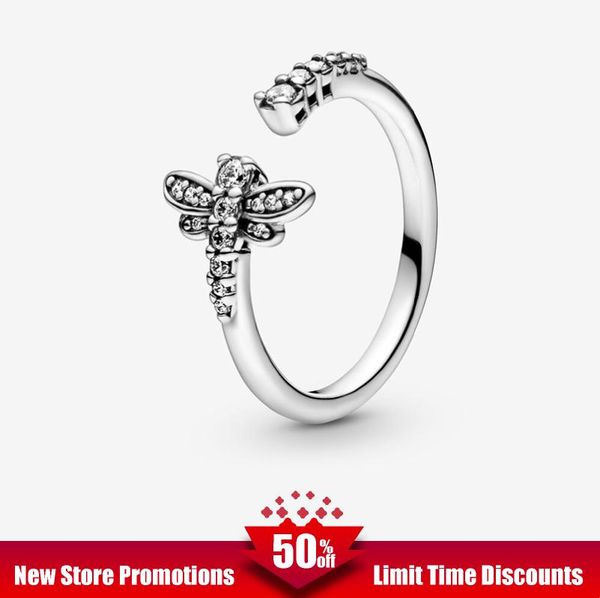 

cluster rings spring gift authentic 925 sterling silver pave sparkling daisy flower crown ring petals band jewelry lady, Golden;silver