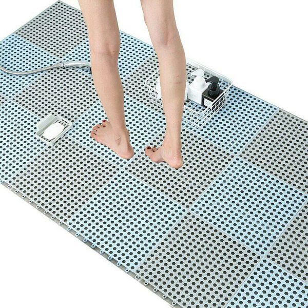 

safety shower non-slip bath mat plastic bathroom kitchen stitching pads sasi mats