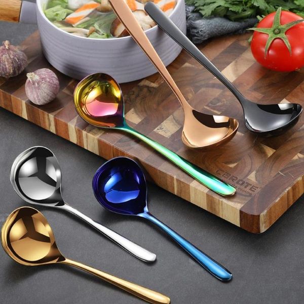 

pcs 304 steel spoon family soup kitchen cooking q4f3 spoons