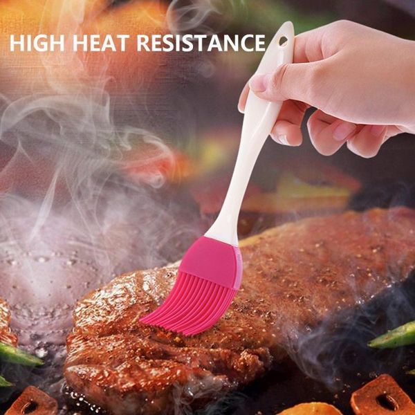 

tools & accessories 1pc portable barbecue silicone oil brush grill tool baking bakeware heat resistant bread cook brushes bbq kitchen dropsh