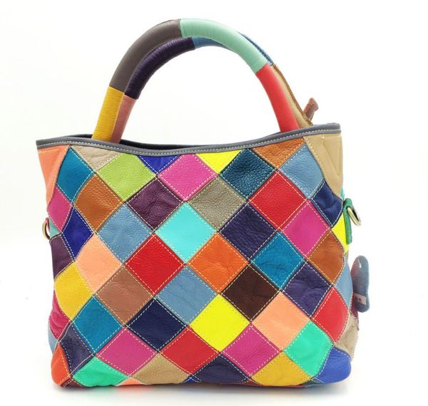 

fashion women large shoulder bag travel bags colorful cow leather bag female handbags female bags design for lady