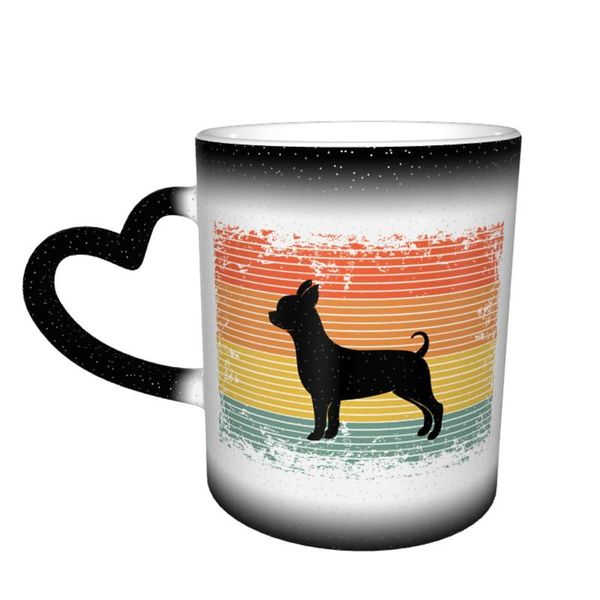 

mugs chihuahua mug ceramic cappuccino the changes color creative classic cups