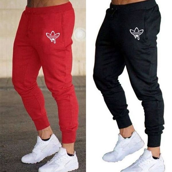 

mens jogger pants new branded drawstring sports pants fitness workout clothe skinny sweatpants casual clothing fashion pants plus size m-2xl, Black