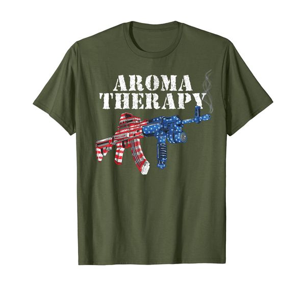 

aromatherapy gun ar15 aroma therapy pro-gun 2nd amendment t-shirt, White;black