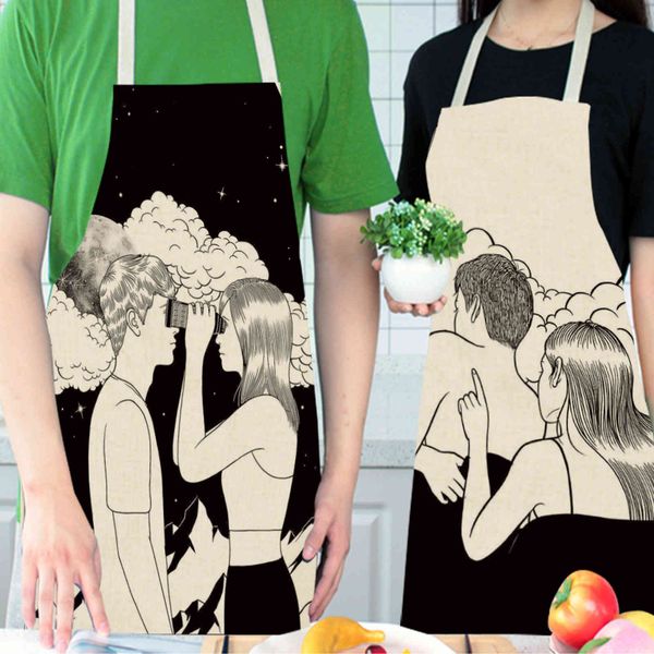 

apron creative printing cartoon character advertising commemorative printable