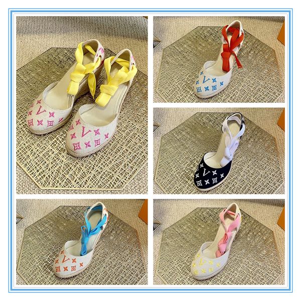 

woman sandals with hemp rope weaving sole slipper breathable 5 colors sandals fashion slides rope ankle strap slide ladies slippers, Black