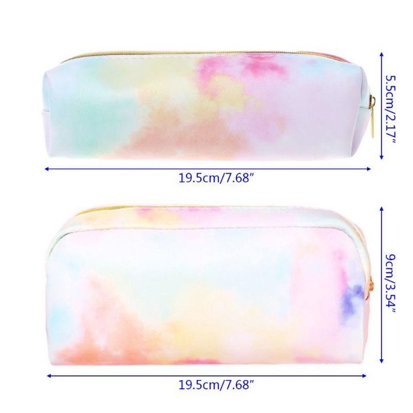 

pencil bags b9hc kawaii case colorful pink makeup cosmetics bag pen box storage pouch school supplies stationery
