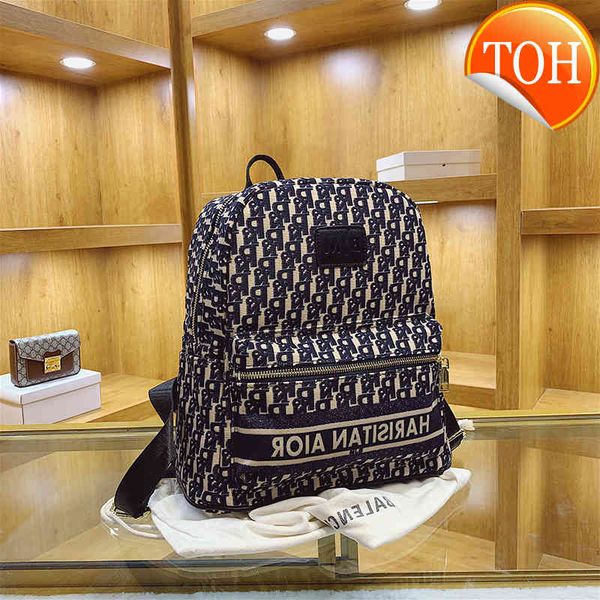 

versatile embroidered letters all over printed backpack old canvas bag d new small