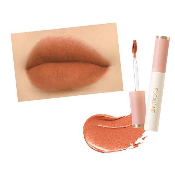 

lip gloss matte glaze lipstick velvet lips cosmetic makeup moisturizing non-stick waterproof cup lastin x1w3