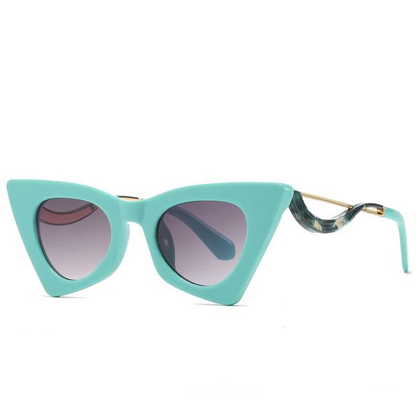 

sunglasses cat-eye woman sun glasses man vintage gradient sunglass acrylic lens eyeglasses female shades uv400, White;black