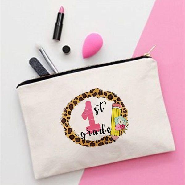 

cosmetic bags & cases women first grade printed make up bag fashion cosmetics organizer for travel colorful storage lady