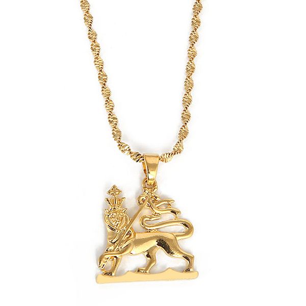 

ethiopian lion pendant necklace for women men wedding jewelry, Silver
