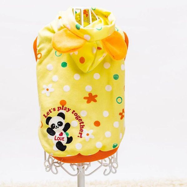 

dog apparel 1 pcs 2021 autumn and spring pet clothes panda hoodies coats size xs-xl chihuahua