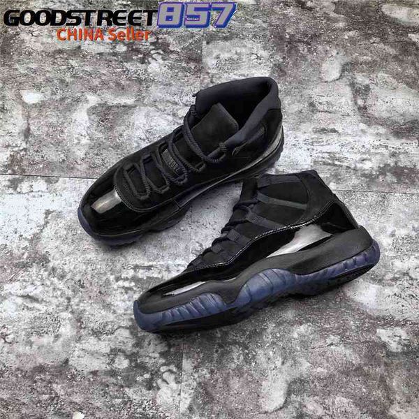 

release cap and gown 11 prom night blackout 11s basketball shoes men authentic real carbon fiber sports sneakers 378037-005