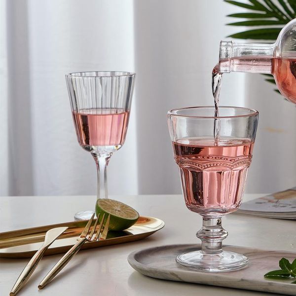 

wine glasses vintage glass juice sparkling creative home furnishings