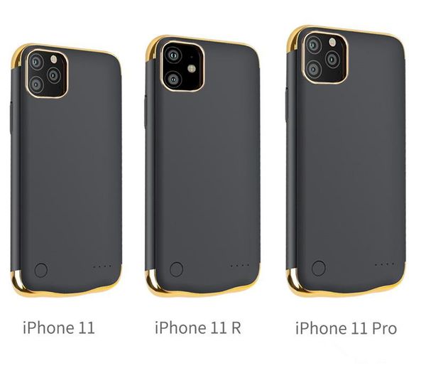 Casos de bancos de bateria para iphone 11 12 13 Pro Max iPhone 7/8 plus X XR XS Carregador Case à prova de choque externo fino