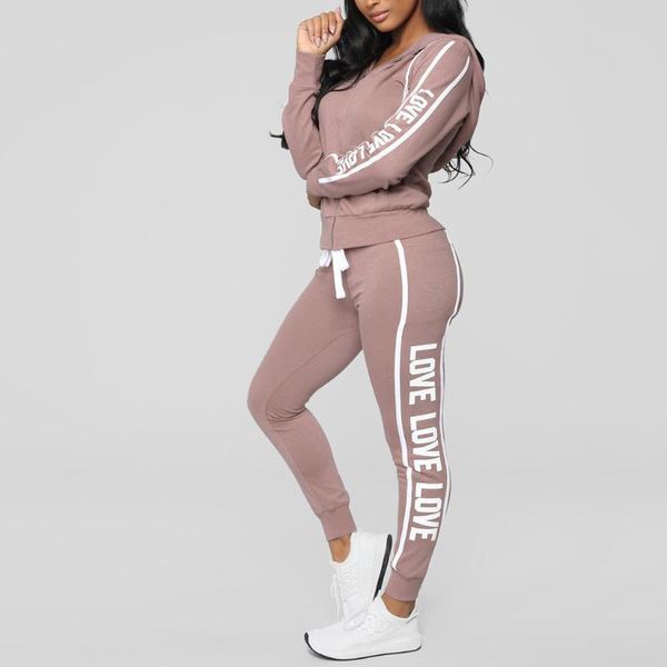 

two piece set 2021 spring fashion women casual stripe zipper long sleeve pullove +long pants 2 matching sets women's, White