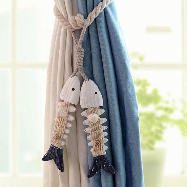 

other home decor fish curtain tiebacks tie backs holdbacks buckle clips accessory decorative accessories mediterranean style