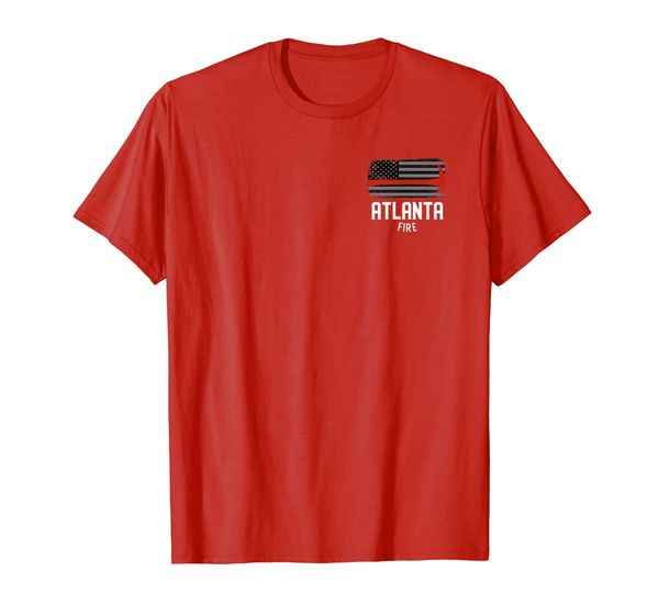 

atlanta georgia fire rescue department firefighters t-shirt, White;black