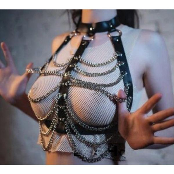 

bras bra racerback halter harness porno women chain exotic lingerie sutian feminino sujetadores para mujeres party soutien gorge, Red;black