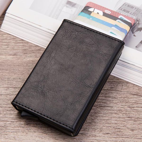 

card holders multi-functional case zipper anti-theft light wallet, Brown;gray