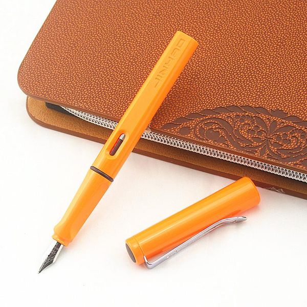 

fountain pens classic jinhao orange ink pen for school supplies elegant stationery office luxury gift writing