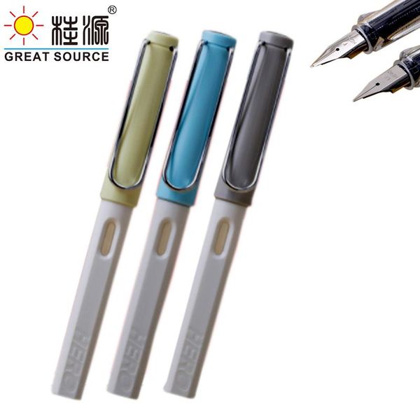 

posture correction fountain pen with ef point 0.38mm -0.5mm 6 pcs ink sac pens