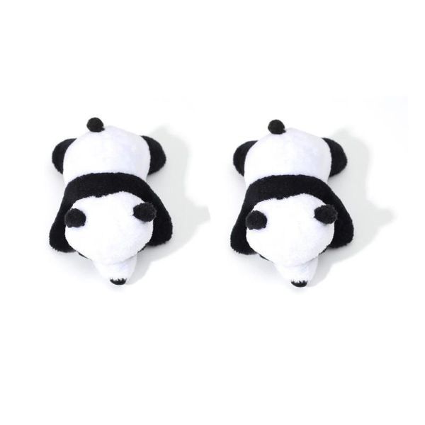 Sevimli 10 cm Sevimli Panda Peluş Dolması Broşlar Oyuncaklar Bebekler Hediye Doğum Günü Noel Partisi Yıldönümü Için Küçük Kolye Broş