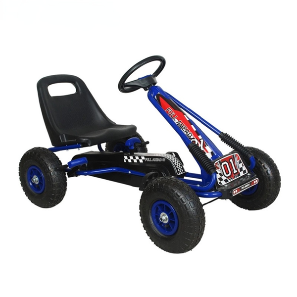 

alwaysme 4 wheel pedal go kart with adjustable seat for kids 3-10 years
