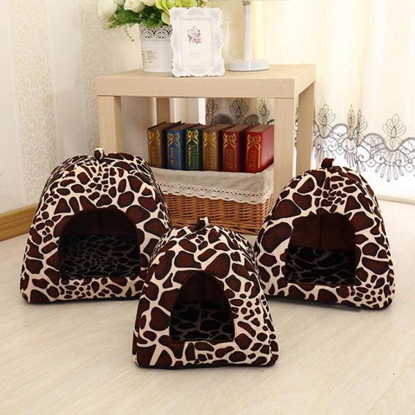 

kennels & pens pet dog cat puppy cave house cushion home bed soft cute washable strawberry shape pld