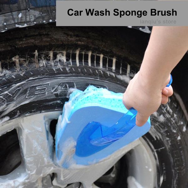 

car wash brush wave sponge transparent plastic handle thicken eav