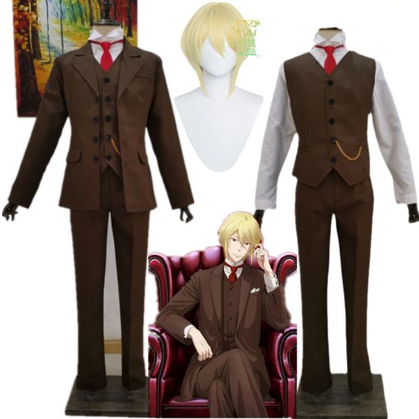 

anime costumes yuukoku no moriarty moriarty the patriot albert james moriarty william cosplay costume custom-made halloween role play outfit, Black