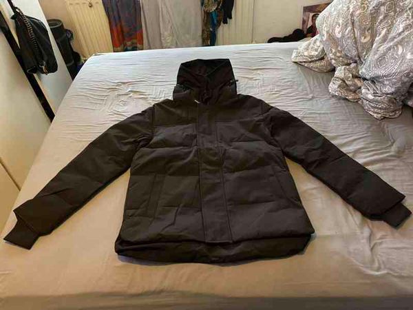 

mens down ets vte homme outdoor winter jassen outerwear big fur hooded fourrure teau acket coat hiver parka doudoune, Black