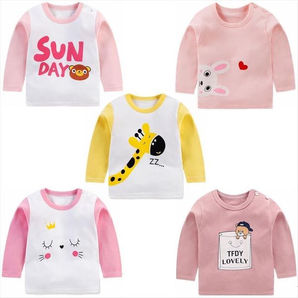 

childrens long sleeve sweater autumn boys and girls pullover round neck t shirt, Black