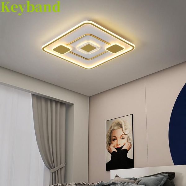 

geometry led ceiling lamp for living room and beroom 36w fashionable light color change infinitely dimming with remote control lights